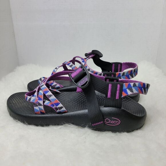 Chaco Z/Cloud X2 Women’s Remix Poplin Berry Sport Hiking Sandals Shoe Size 8 - Picture 3 of 9